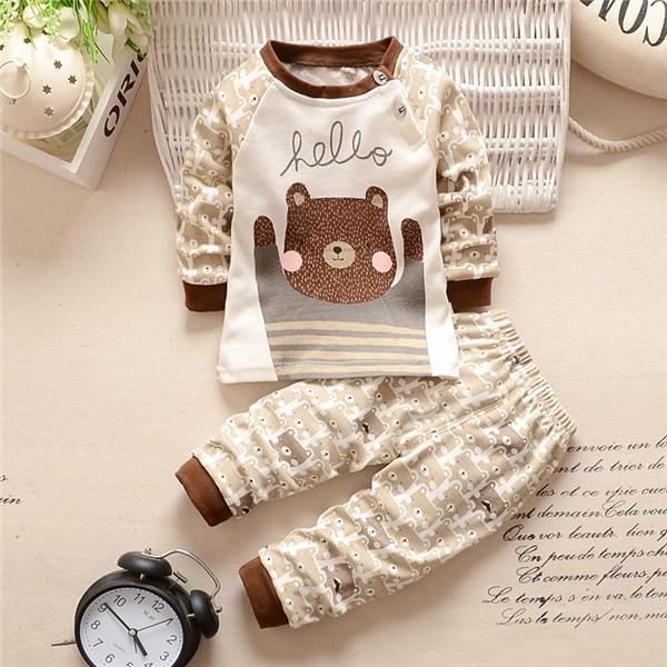 Baby Boys Clothes 2pcs Newborn Baby Girls Cartoon Clothing