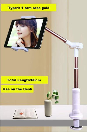 Folding Long flexible Arm Tablet Holder Phone Stand For Ipad Samsung Kindle support 12.9 inch Lazy Bed Tablet Mount Bracket