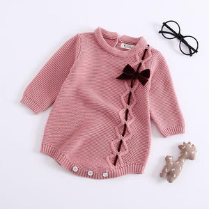 Sodawn Spring Autumn Fashion Baby Girls Clothes Long Sleeve Knit Sweater+Shorts Sets