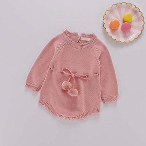 Sodawn Spring Autumn Fashion Baby Girls Clothes Long Sleeve Knit Sweater+Shorts Sets