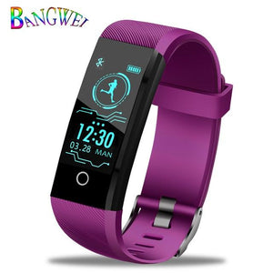 LIGE 2019 New Smart Wristband Heart Rate Fitness Tracker Men women Blood Pressure Oxygen Waterproof Sport Smart bracelet watch