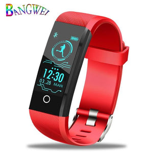 LIGE 2019 New Smart Wristband Heart Rate Fitness Tracker Men women Blood Pressure Oxygen Waterproof Sport Smart bracelet watch