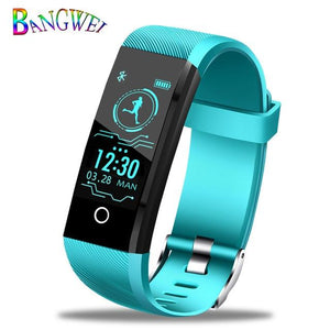 LIGE 2019 New Smart Wristband Heart Rate Fitness Tracker Men women Blood Pressure Oxygen Waterproof Sport Smart bracelet watch