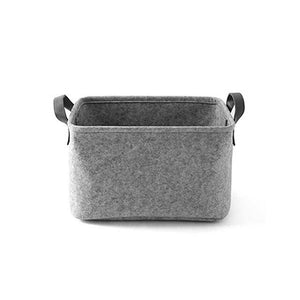 Foldable Laundry Basket Felt Toy Book Storage basket Dirty Clothes Toys Holder Container Desktop Living Room Bathroom Organizer