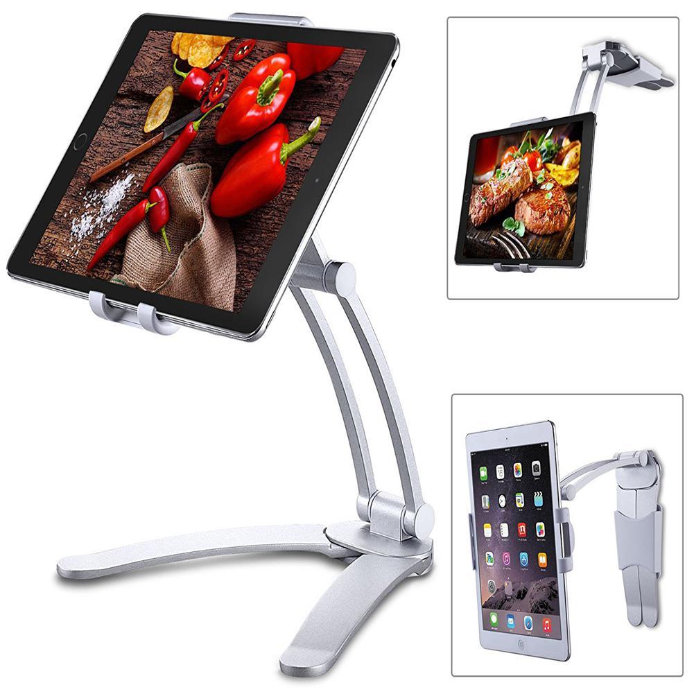 HobbyLane Kitchen Tablet Stand Adjustable Holder Wall Mount For iPad Pro, Surface Pro, iPad Mini d20