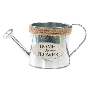 Retro Flowerpot Galvanized Iron Flowerpot Decoration Planter European Style Antique Finish Garden Flower Pot Planting Tool