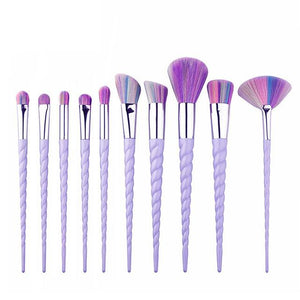 10pcs Unicorn Makeup Brushes Sets Maquiagem Powder Brush Tools