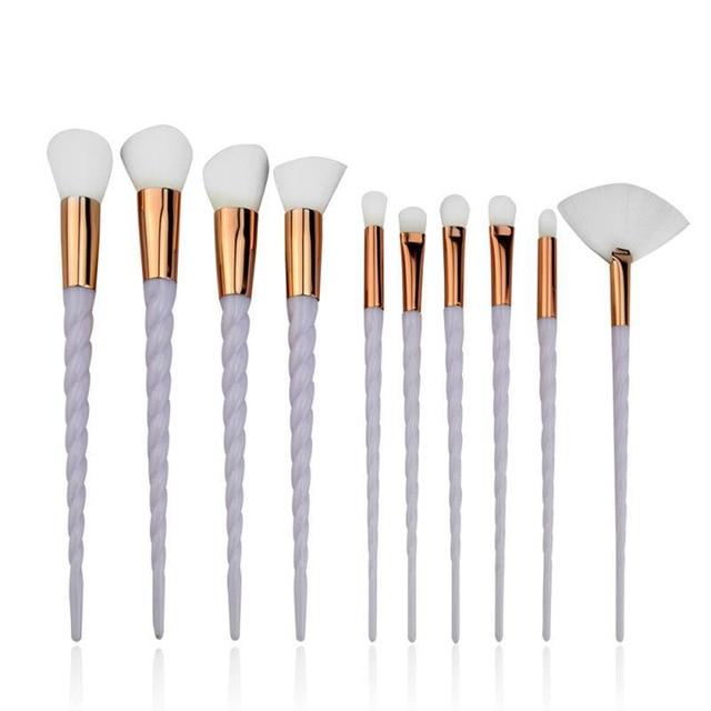 10pcs Unicorn Makeup Brushes Sets Maquiagem Powder Brush Tools