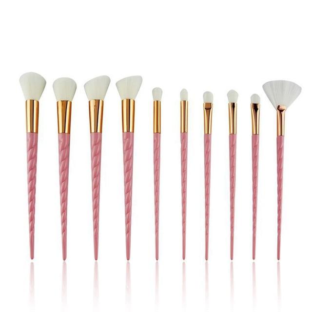 10pcs Unicorn Makeup Brushes Sets Maquiagem Powder Brush Tools