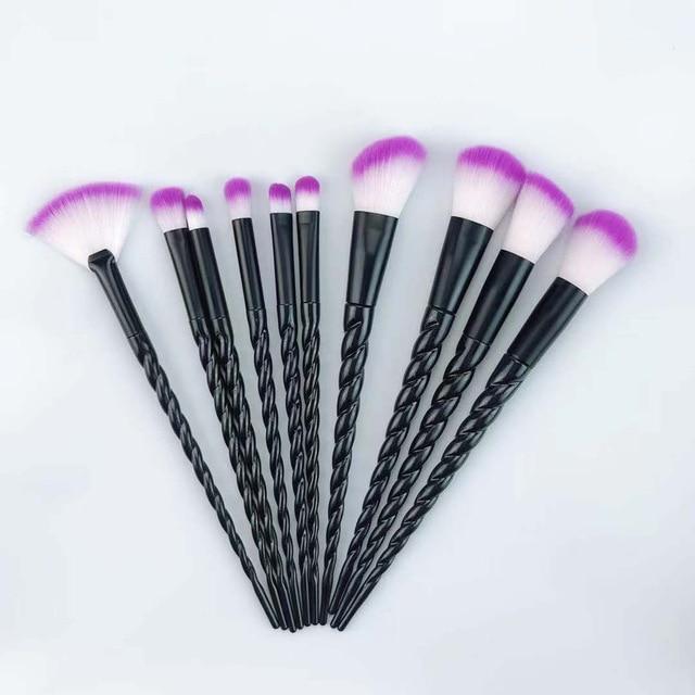 10pcs Unicorn Makeup Brushes Sets Maquiagem Powder Brush Tools