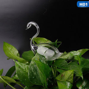 Garden Plants Flowers Water Feeder Automatic Self Watering Devices Clear Glass Water Feeder Bird Shape Watering Devices