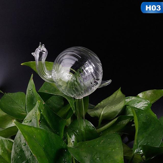 Garden Plants Flowers Water Feeder Automatic Self Watering Devices Clear Glass Water Feeder Bird Shape Watering Devices