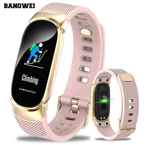 LIGE Sport Smart Bracelet Women Men Waterproof Smart Watch Heart Rate Blood Pressure Pedometer Smart Wristband For Android iOS