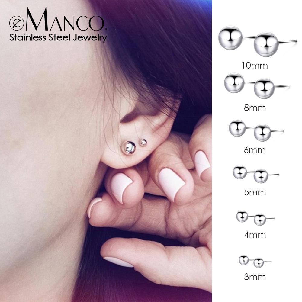 korean style stainless steel earrings for women Luxury rose gold color stud earrings