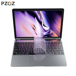 PZOZ Silicone Keyboard Cover Protector Skin For Apple Macbook Pro MAC 15 Air 13 With Touch Bar Soft keyboard Transparent Case