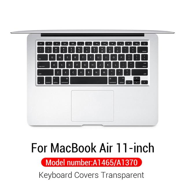 PZOZ Silicone Keyboard Cover Protector Skin For Apple Macbook Pro MAC 15 Air 13 With Touch Bar Soft keyboard Transparent Case