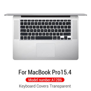 PZOZ Silicone Keyboard Cover Protector Skin For Apple Macbook Pro MAC 15 Air 13 With Touch Bar Soft keyboard Transparent Case