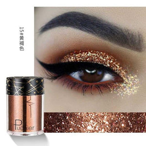 Pudaier Shimmer Holographic Sequins Glitter Tattoo Glitter Eyes Skin Highlighter Festival Pigment for Face Lips Body Glitter