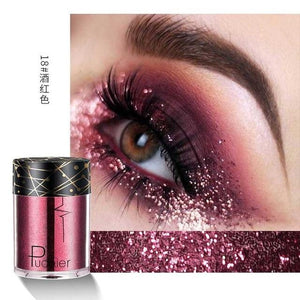 Pudaier Shimmer Holographic Sequins Glitter Tattoo Glitter Eyes Skin Highlighter Festival Pigment for Face Lips Body Glitter