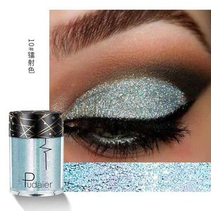 Pudaier Shimmer Holographic Sequins Glitter Tattoo Glitter Eyes Skin Highlighter Festival Pigment for Face Lips Body Glitter