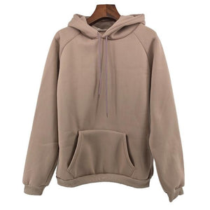 Autumn Winter Fashion Solid color Harajuku Lotus root pink Pullover Thick Loose Women Hoodies Sweatshirts Female Casual