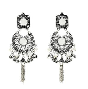 Indian Earrings for Women Oxidized Jhumka Gold Silver Big Long Tassel Bells