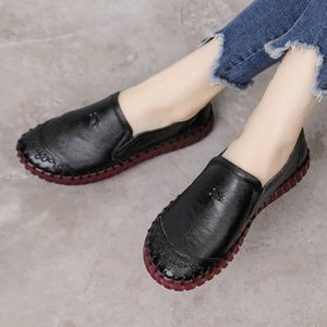 Fashion Women Shoes Genuine Leather Loafers Women Casual Shoes