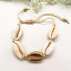 Cowrie Shell Bracelets for Women Delicate Rope Chain Bracelet