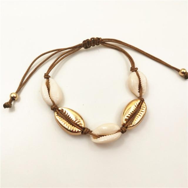 Cowrie Shell Bracelets for Women Delicate Rope Chain Bracelet