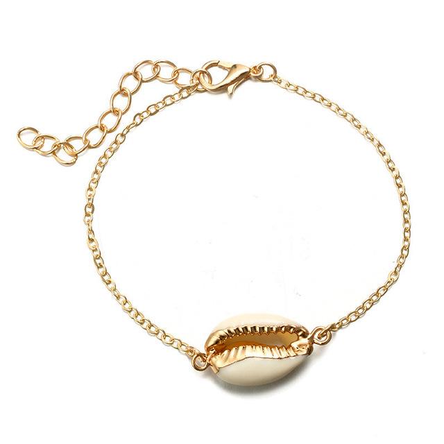 Cowrie Shell Bracelets for Women Delicate Rope Chain Bracelet