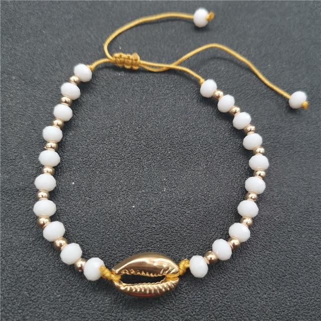 Cowrie Shell Bracelets for Women Delicate Rope Chain Bracelet