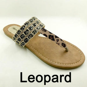 Summer Style Shoes Women Sandals Fashion Leopard Flat Flip Flops