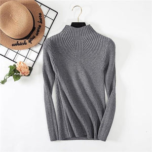 New Women's Turtleneck Sweater Women Sweaters Fashion Jersey Women Winter 2019 Autumn Pullover Women Sweater Jumper Truien Dames