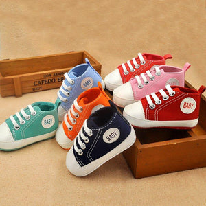 New Canvas Classic Sports Sneakers Newborn Baby Boys Girls First Walkers Shoes