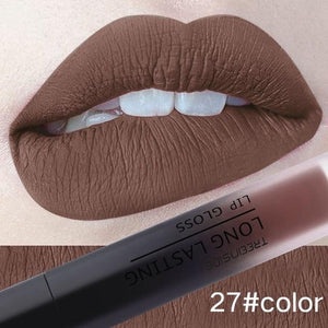 24 Color Liquid Matte Makeup Waterproof Red Lip Long Lasting Gloss Lipstick