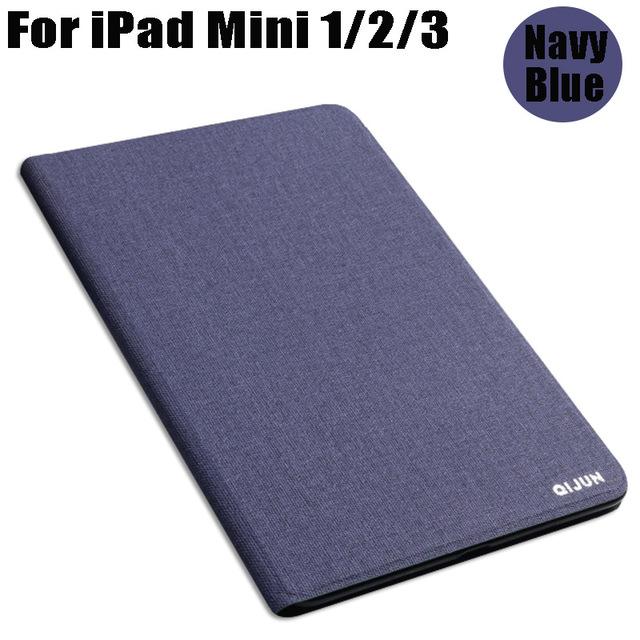 QIJUN Coque For Apple IPAD Mini 1 2 3 4 5 (2019) Cover Business Tablet Case Fundas Leather for iPad mini 1 2 3 4 5 Capa Bag