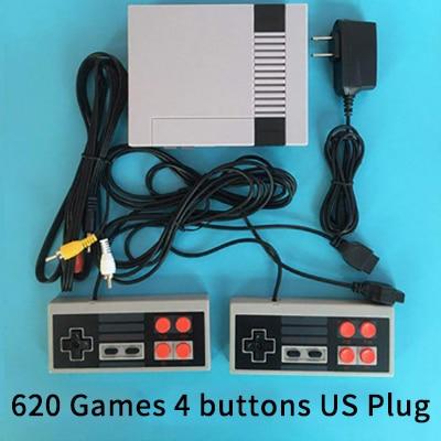 Mini TV Handheld Family Recreation Video Game Console AV Port Retro Built-in 620 Classic Games Dual Gamepad Gaming Player