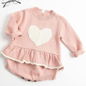 Sodawn Spring Autumn Fashion Baby Girls Clothes Long Sleeve Knit Sweater+Shorts Sets