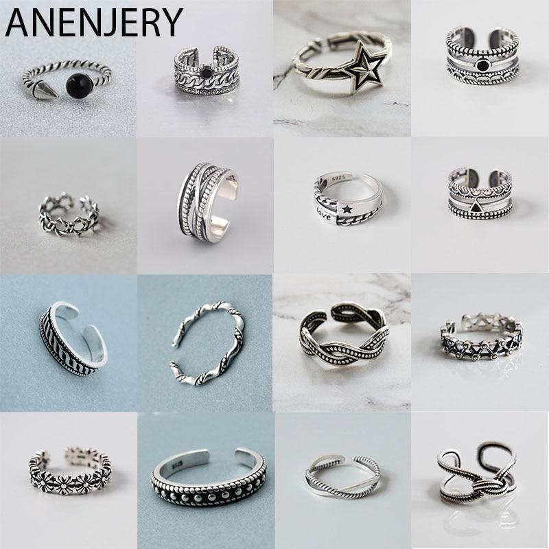 Vintage Handmade 925 Sterling Silver Rings For Men Women