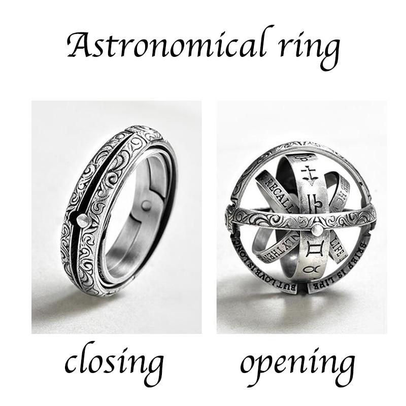 Silver Astronomical Ring for men