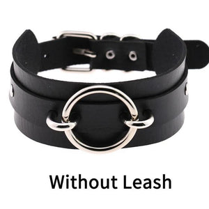 punk Choker Collar  leather choker Bondage cosplay Goth jewelry