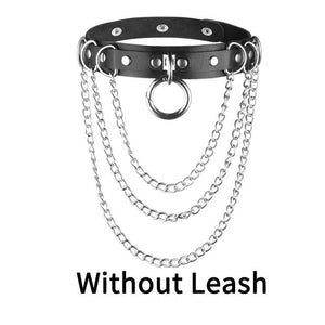 punk Choker Collar  leather choker Bondage cosplay Goth jewelry