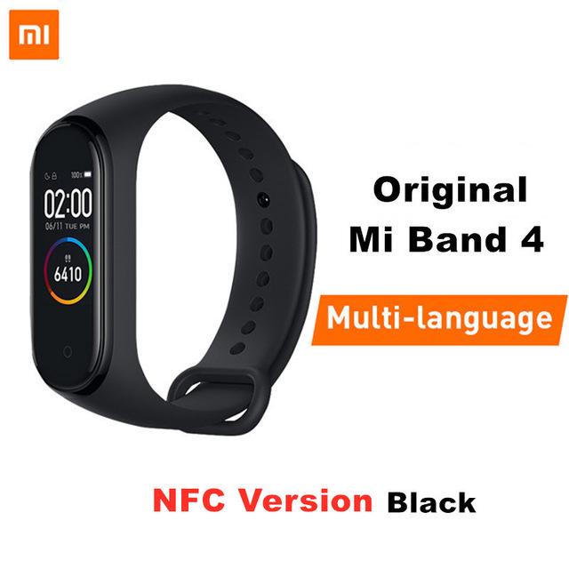 Xiaomi Mi Band 4 NFC Smart Band 0.95 inch AMOLED 120X240 Full Color Screen Bluetooth 5.0 Wristband 50m Waterproof Smart Bracelet