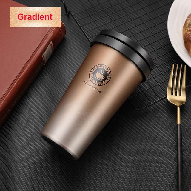 500ML Coffee Mug Creative 304 Stainless Steel Double Wall Vacuum Insulated