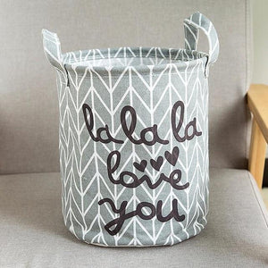 Folding Laundry Basket Cartoon Storage Barrel Standing Toys Clothing Storage Bucket Laundry Organizer Holder Pouch Household