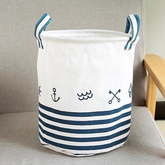 Folding Laundry Basket Cartoon Storage Barrel Standing Toys Clothing Storage Bucket Laundry Organizer Holder Pouch Household