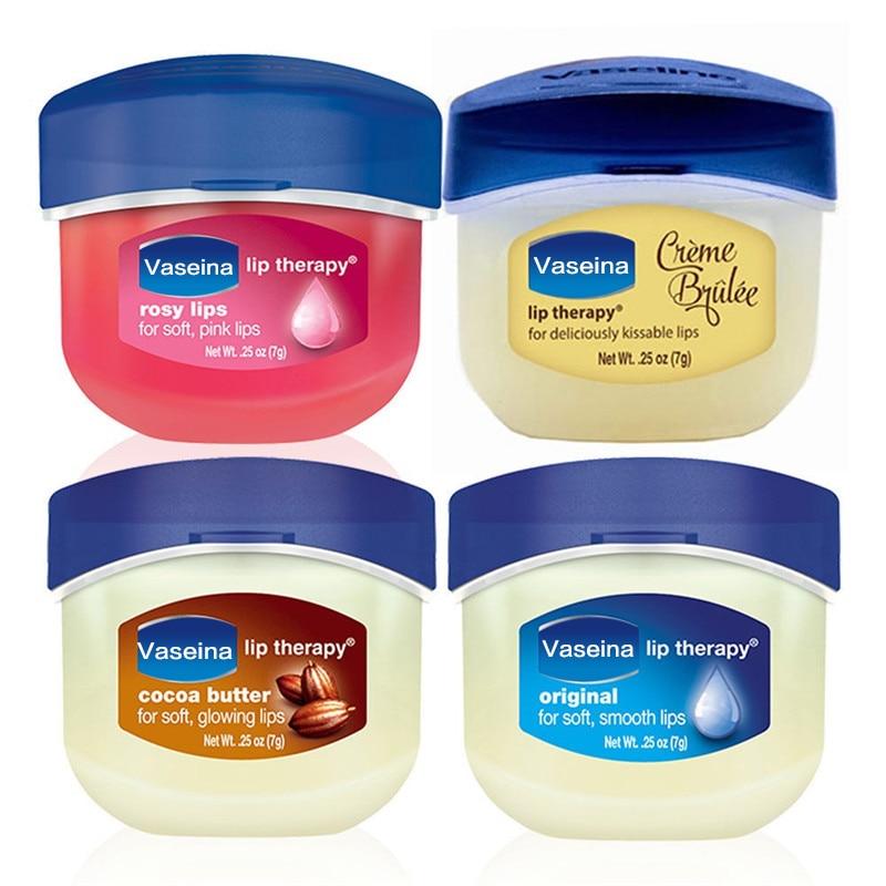 Lip Care Vaseline Therapy Petroleum Jelly Lip Balm Makeup Lipstick Base Moisturizer Hydrating Smooth Baby Lips 7g