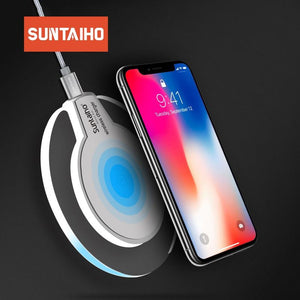 Suntaiho Qi Wireless Charger 5W Phone Charger Wireless Fast Charging Dock Cradle Charger for iPhone samsung xiaomi huawei P30