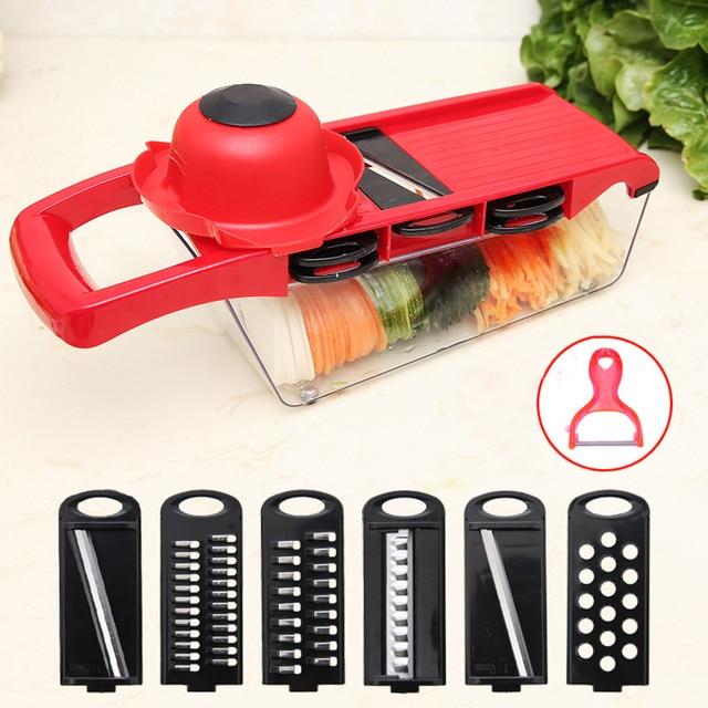 Mandoline Vegetable Fruit Slicer Grater Cutter Peeler