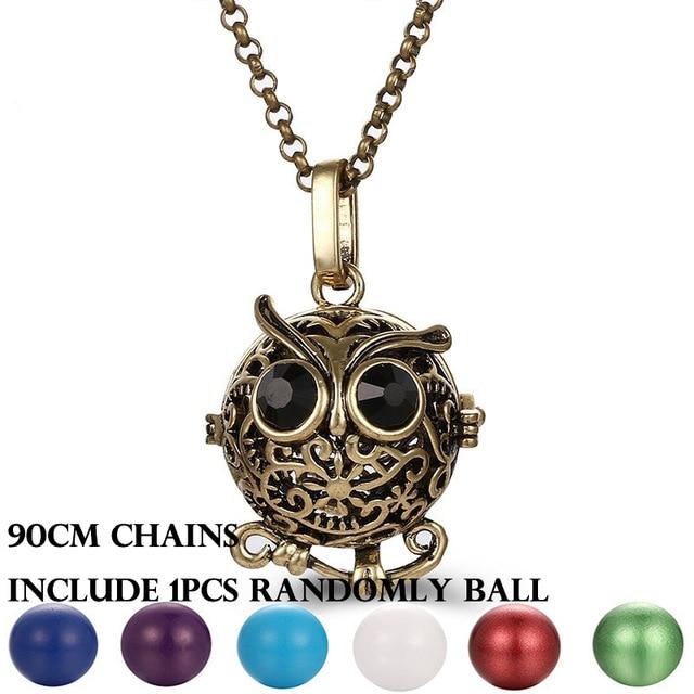 Mexico Chime Music Angel Ball Caller Locket Necklace Vintage Pregnancy Necklace